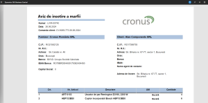 Dynamics Business Central - Document Aviz de Însoțire a Mărfii