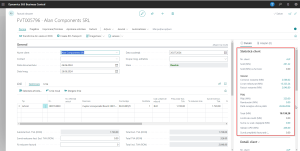Dynamics Business Central - Document Factură Vânzare