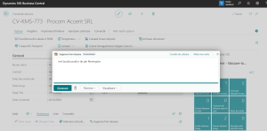 Dynamics Business Central - Comanda de vânzare - Introducere text Copilot vânzare