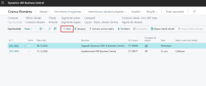 Dynamics Business Central - Creare oportunitate vânzare nouă